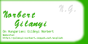 norbert gilanyi business card